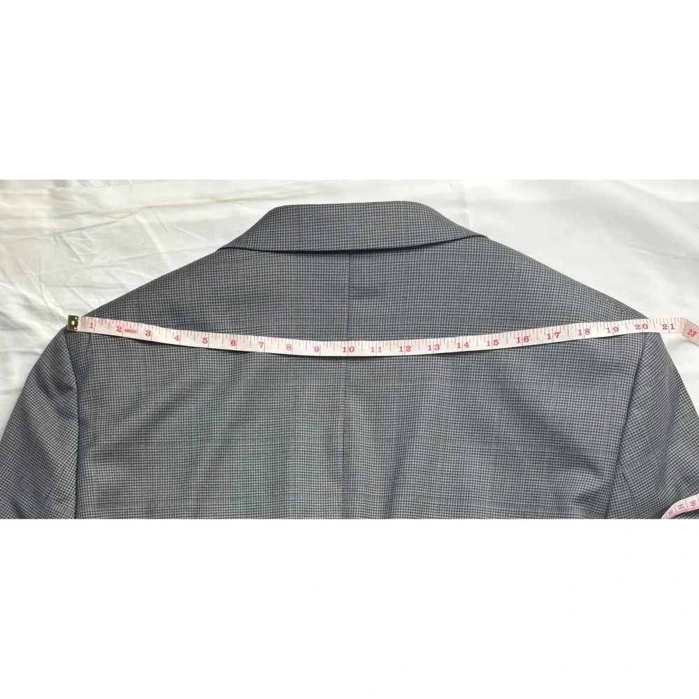 Stafford Men 48L Gray CoolMax Performance Wool Blend Classic Suit Jacket Blazer